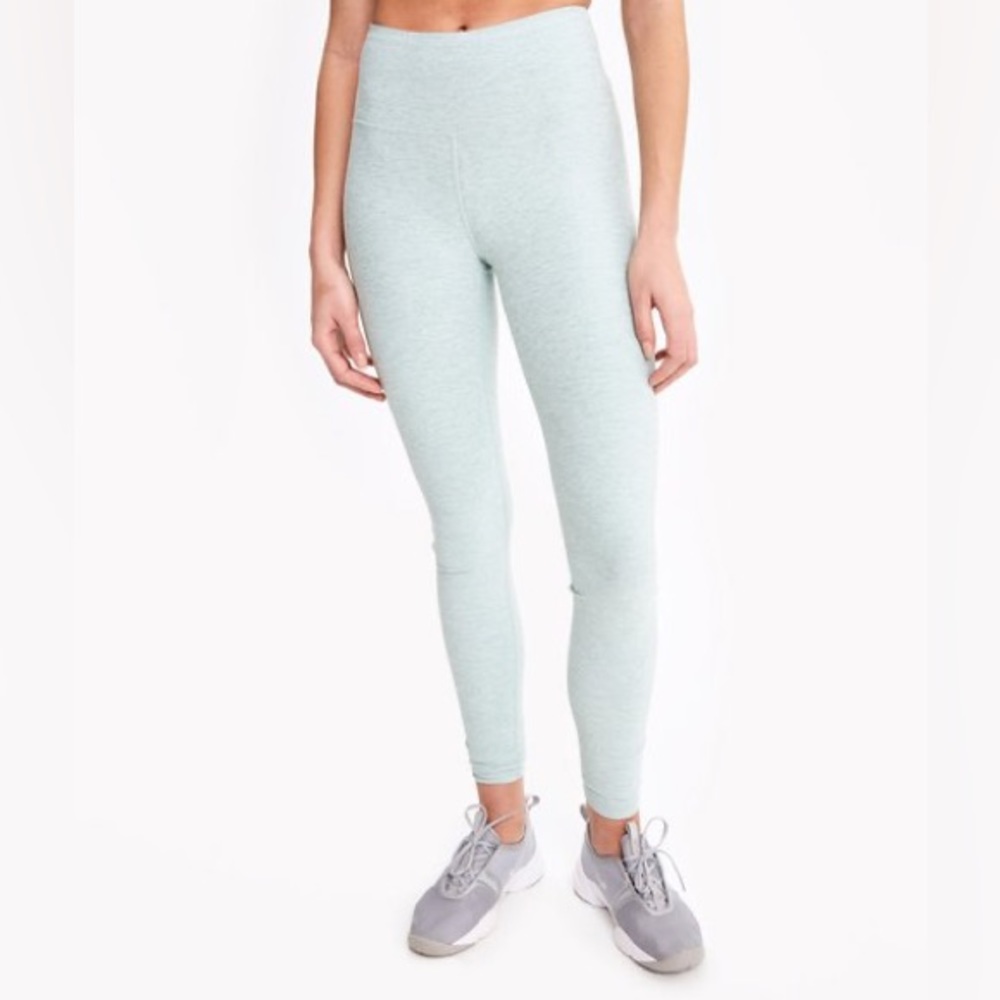 Lolë | Seafoam Heather Half Moon High-Waist Leggings size small